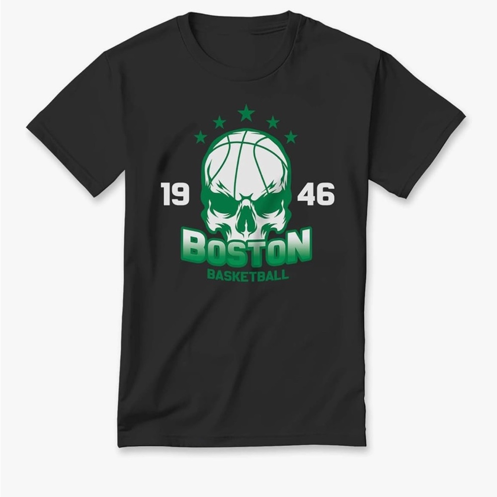 Boston Classic Basketball Fans Shirt, Men's Apparel Short Sleeve Crewneck